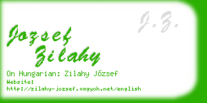 jozsef zilahy business card
